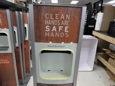 Used Golden Corral Used Ecolab® 92024832 Nexa™ Hand Hygiene Stand Hand Washing and Sanitizing Illinois US | Falcon Restaurant Supply #1376461