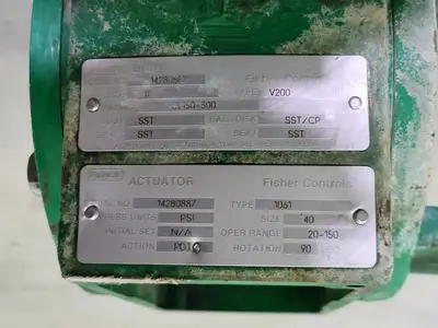 USED FISHER CONTROLS 1061