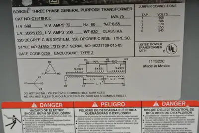 USED 2002 SQUARE D C75T8HCU