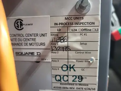 USED SQUARE D MODEL 6