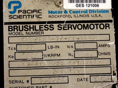 PACIFIC SCIENTIFIC R46SENA-TS-MD-NV-02 SERVO MOTOR R46SENATSMDNV02