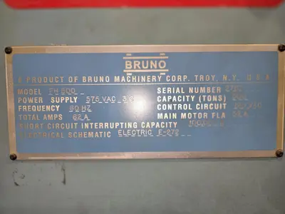 Used BRUNO FH500 Die Cutting Presses Ohio US | G-2000, Inc. #1334506