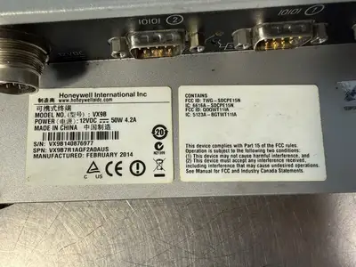 Honeywell VX9B Thor Comp. Dt Terminal VX9B7R1AGF2A0AUS 12Vdc-50W (7.4.4)