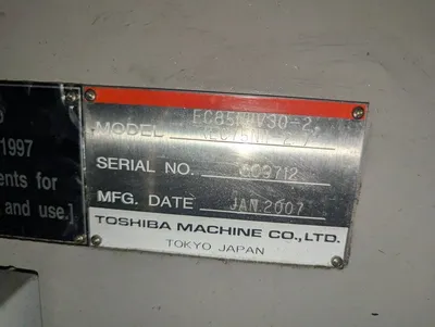 2007 TOSHIBA EC85NIIV30-2A ELECTRIC Injection Molding Horizontal/Vertical | Machinery Network (9)