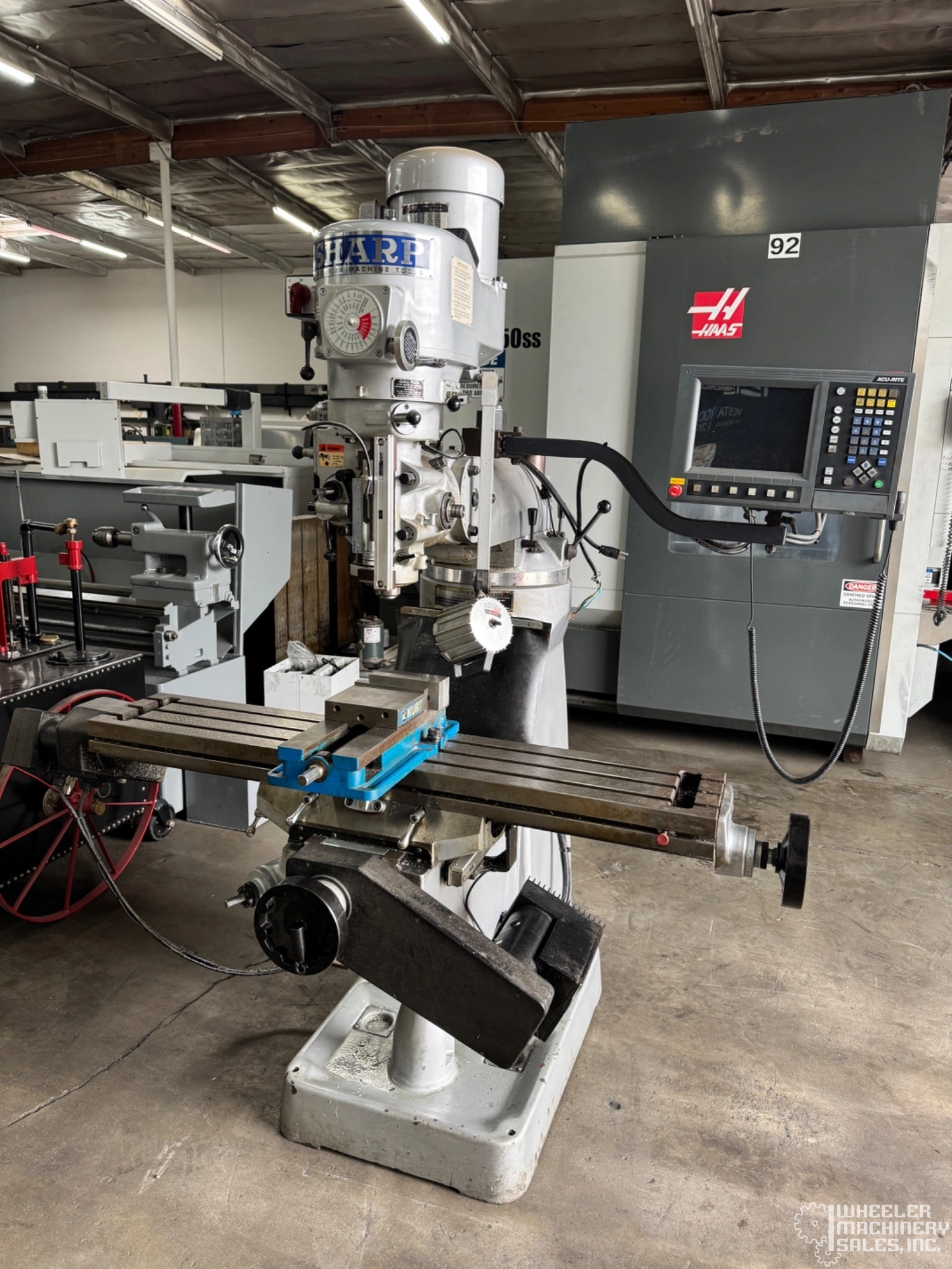 2010 Sharp LMV-50 2-Axis CNC Vertical Mill 10" x 50" #8268 #1