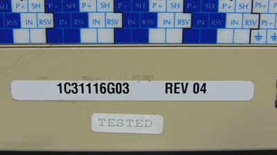 Westinghouse Emerson 1C31116G03 Ovation Analog Input Module Rev. 04 Used