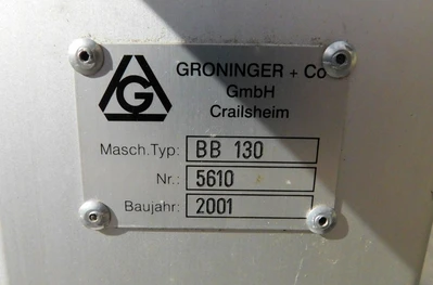 USED GRONINGER BB130