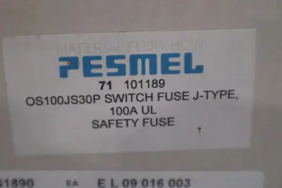 NEW IN BOX ABB OS100JS30P Fusible Disconnect Switch 3 Pole STOCK G146A