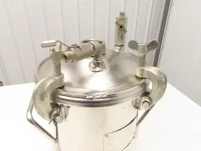 Devilbiss 0910-496 QMS Paint Sprayer Pressure Tank 2 Gallon Stainless
