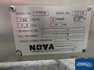 USED Nova Packaging Lakso Nova Packaging Torquer, Model 5750