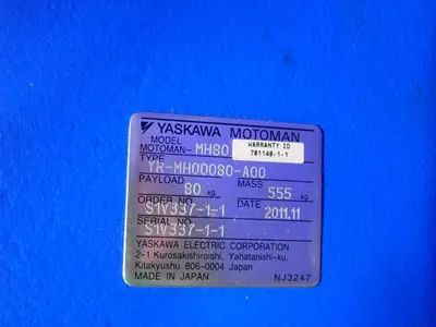 Used YAKSAWA MOTOMAN MH80 Robots Ohio US | HGR 24 #1096737