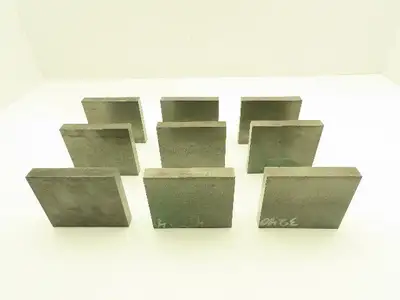 1018 Cold Rolled Steel Flat Bar Stock 5/8"x 3-1/2"x 4"L  Lot of 9 Blocks