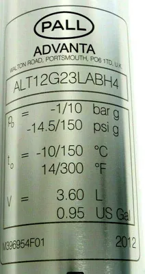 NEW PALL ALT12G23LABH4 FILTER HOUSING BLT12G23LABH4