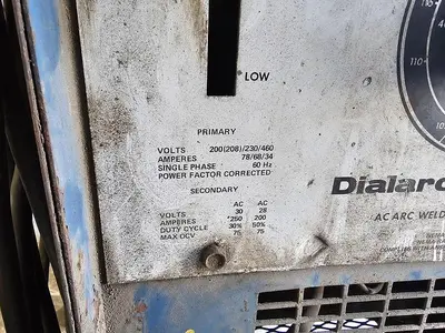 Miller Dialarc 250P-AC Arc Welding AC Power Source on Cart w/Reel