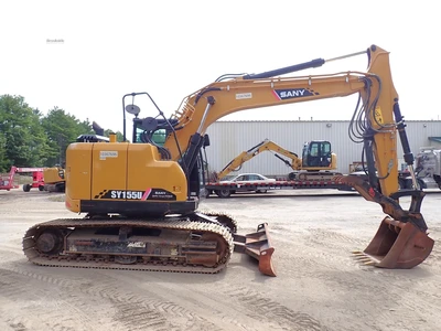 Used 2022 SANY SY155U Crawler Excavators Massachusetts US | Brookside Equipment Sales #1422162