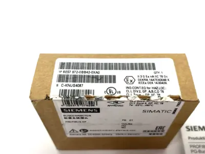 New | in-Stock Siemens SIMATIC DP PROFIBUS Bus Connector 35-Degree RS485 Electrical Fittings Michigan US | Maverick Industrial Sales #1401814