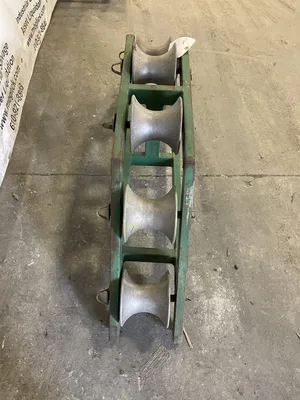 Greenlee 48″ Radius Right Angle Conveyor Sheave w/ 5” x 6” Wheels