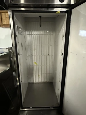 174-0004 True T-23F Stainless Steel Self Contained 1 Door Reach In Freezer