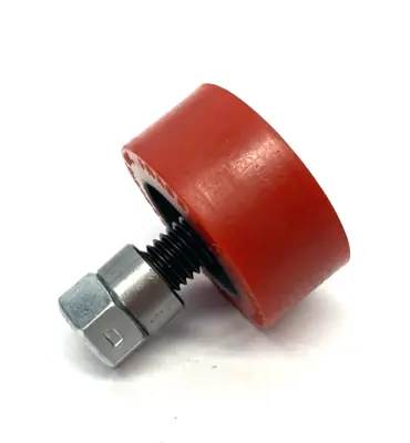 New | in-Stock None Abrasion-Resistant Threaded-Stud Idler Roller, 80A Red Hard Durom Construction Equipment Parts Michigan US | Maverick Industrial Sales #1396756