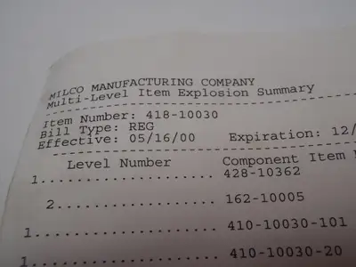 USED MILCO CYLINDER REPAIR KIT