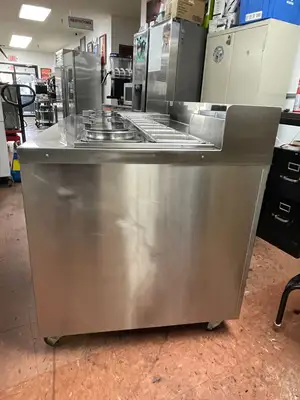 Used Duke Used Duke HCSS-LH Stainless Steel Dry Channel Soup Warmer Heated Holding Station Buffet - 220V Steam Tables (Food) Illinois US | Falcon Restaurant Supply #1375909