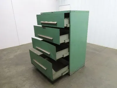 Nu-Era Modular Industrial Tool Storage Cabinet 4 Drawer 45x29x61" Stanley Vidmar
