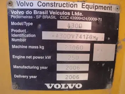 Used 2006 VOLVO A30D Articulated Dump Trucks New York US | Beck Equipment #1509305