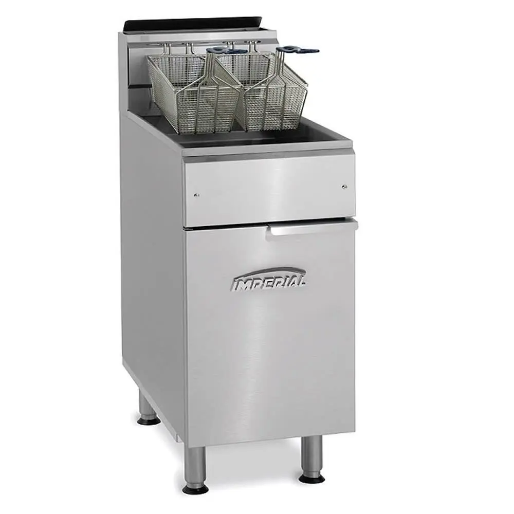 Imperial IFS-75 Gas Fryer - (1) 75 lb Vat, Floor Model, Natural Gas