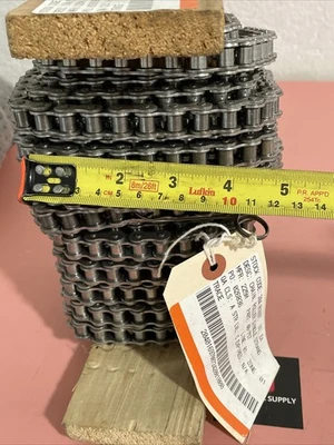 #40 Roller Chain Single Strand Part # 40-757 Feet??? Fast Shipping +Warranty