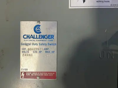 Used CHALLENGER ELECTRICAL EQUIPMENT CORP. GD322NFC Switchgears Ohio US | HGR 24 #1276911