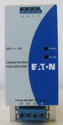Eaton Cutler Hammer PSG120F24RM Power Supply 24 VDC Output 460V 3 PH Input