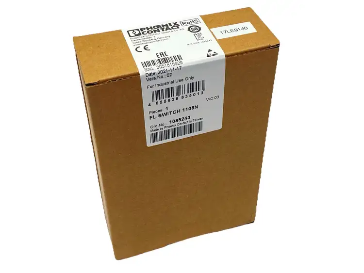 New | in-Stock PHOENIX CONTACT NARROW ETHERNET SWITCH 8-PORT 1085243 Network Switches Michigan US | Maverick Industrial Sales #1092137