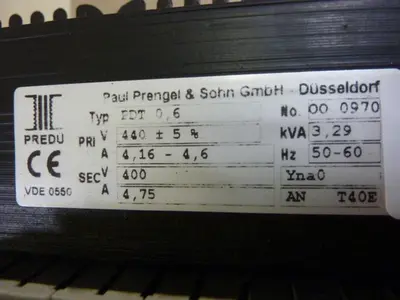 USED PAUL PRENGEL & SOHN PDT 0,6