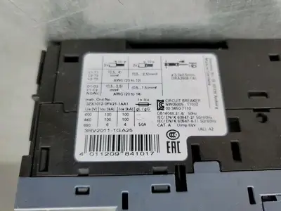 USED Siemens 3RV2011-1GA25 SIRIUS Circuit Breaker, 50A