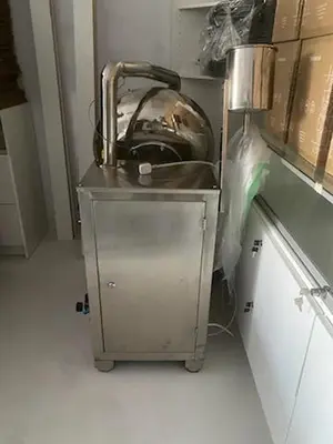 Like New 24 inch Diameter Stainless Steel Round Coating System