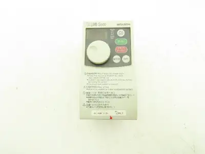Mitsubishi FR-S520-0.2K Freqrol Inverter Drive 3Ph 240V In 0.2kW 240V 1.4A 120Hz