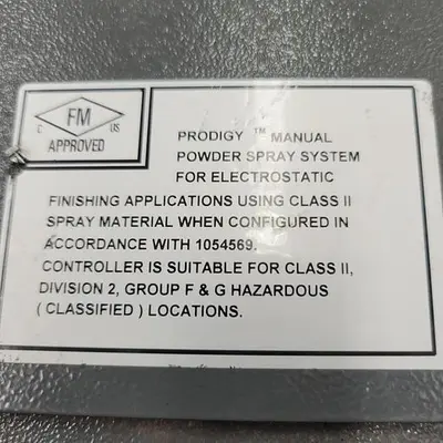 Used NORDSON NORDSON MODEL: 1101388 PRODIGY MANUAL POWDER SPRAY SYSTEM CONTROL BOX - ELECTROSTATIC Misc Electrical & Power Parts | ND Industrial Surplus #1221308