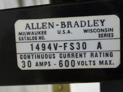 USED ALLEN BRADLEY 1494V-DS30 SER A