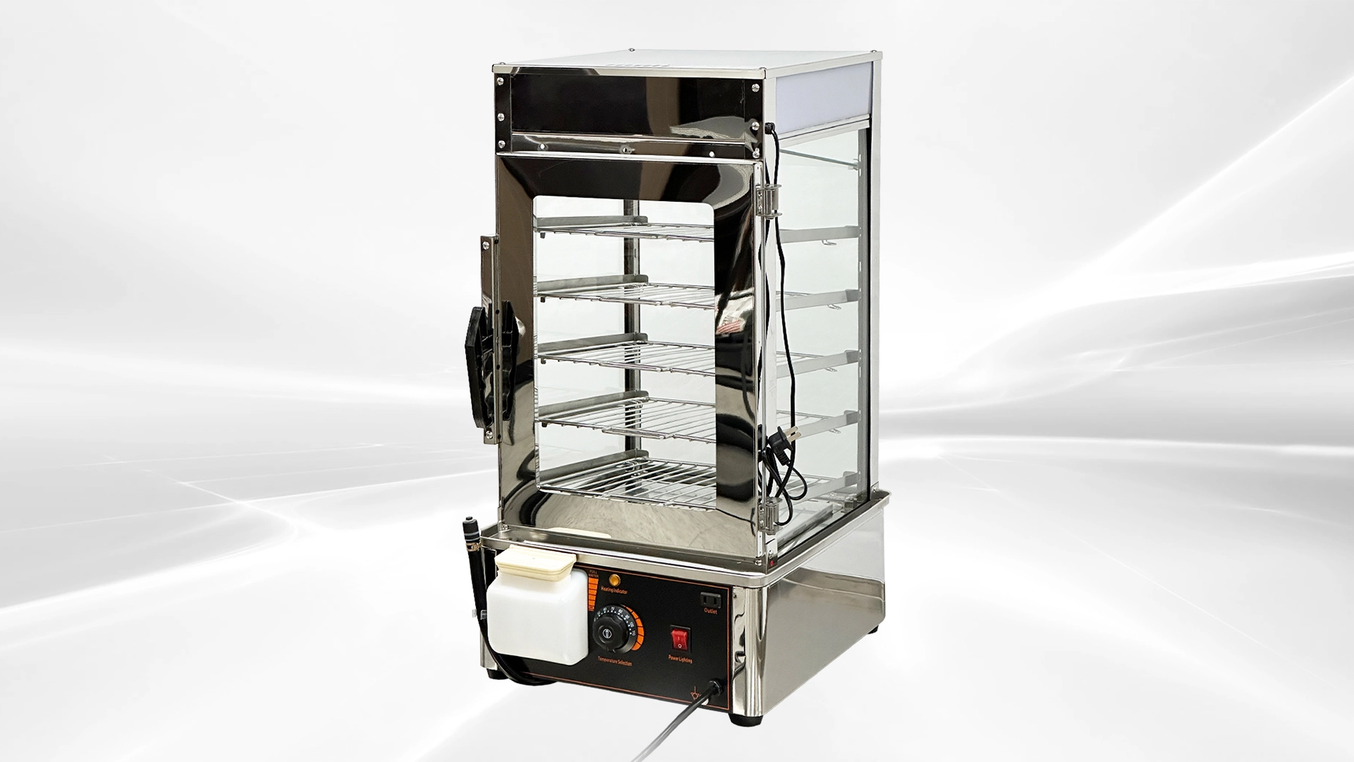 171-0420 15" Electric Bun Steamer Warmer Display Hot Case