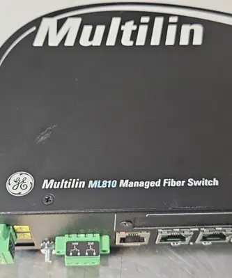 GE Multilin ML 810 Managed Switch Model ML81024VDPC1H1C8X (BIN244)