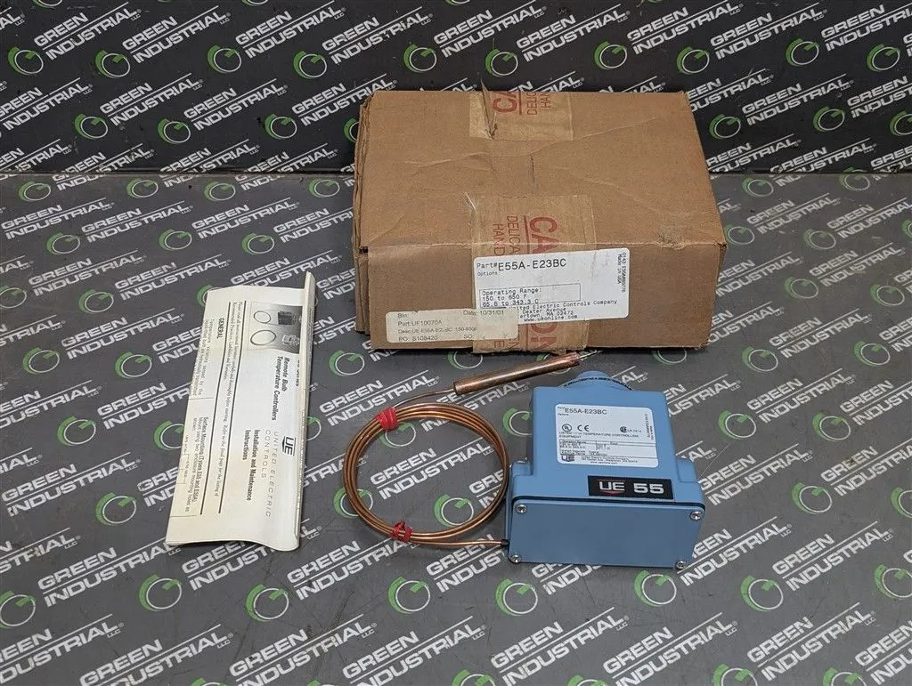 United Electric E55A-E23BC Temperature Switch with Probe New NIB