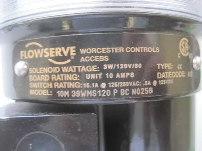 NEW WORCESTER FLOWSERVE 10M-39WMS120 CONTROL VALVE 10M 39 WMS 1" BALL VALVE