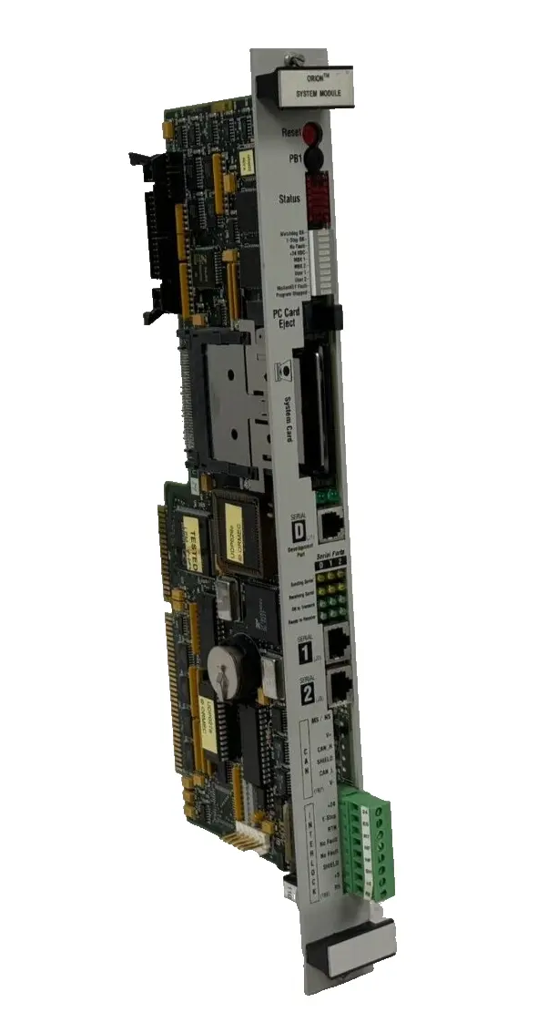 USED ORMEC ORN-043 SYSTEM MODULE REV. M W/ ORN-KEY/01100 & PCC-SYS4/0006