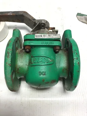 Durco T-41 T-line Manual Steel Flanged Plug Valve 400°F Maximum Temperature