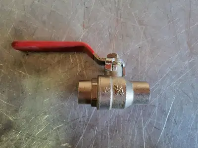 3/4" Solder PTFE Full Port Ball Valve