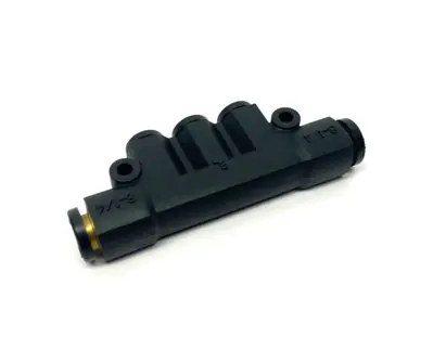 USED PARKER PNEUMATIC PUSH-IN FITTING 6MM TO 8MM TUBE BLACK