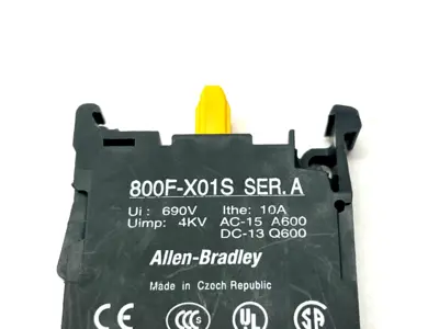 USED ALLEN-BRADLEY SER. A 22MM CONTACT BLOCK