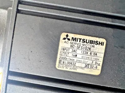 Used Mitsubishi HC-SFS102K Servo Motors California US | Amiron Machinery #1176132