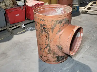 15"x15"x12" Grooved End Reducing Tee Fitting