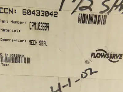 Flowserve CPM-10369A Pac-Seal 1-1/2" Mechanical Seal 395V